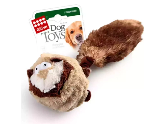 Фото - игрушки GiGwi (Гигви) Catch&Fetch БАРСУК игрушка для собак с 2-мя пищалками, 26 см