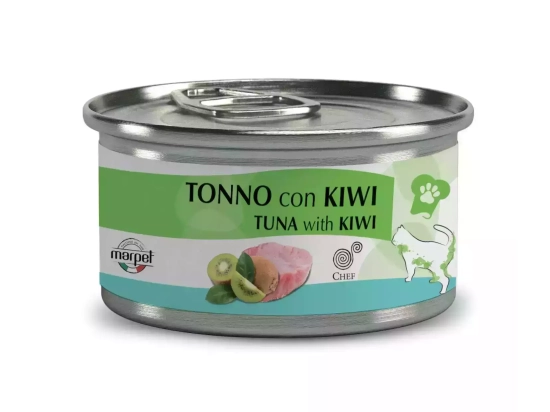 Фото - влажный корм (консервы) Marpet (Марпет) Chef with Tuna & Kiwi влажный корм для кошек ТУНЕЦ и КИВИ