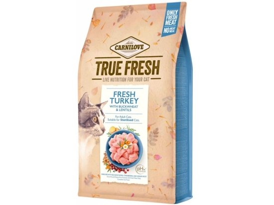 Фото - сухой корм Carnilove True Fresh Cat Fresh Turkey сухой корм для кошек ИНДЕЙКА