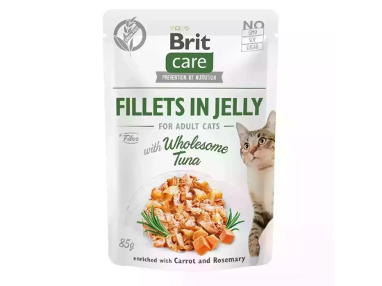 Фото - вологий корм (консерви) Brit Care Cat Adult Tuna, Carrot & Rosemary консерви для кішок ТУНЕЦЬ, МОРКВА та РОЗМАРИН