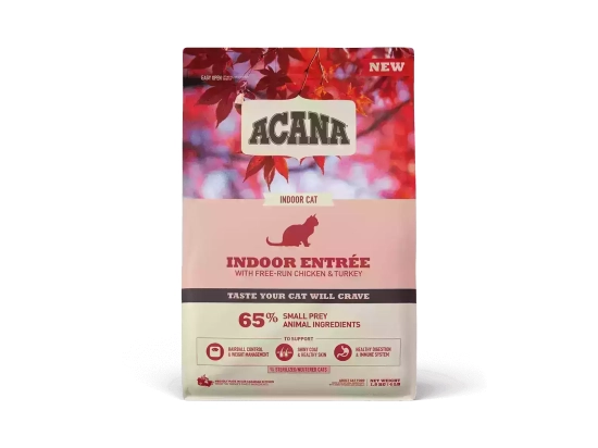 Фото - сухой корм Acana Indoor Entree Cat корм для кошек, живущих в помещении КУРИЦА, ИНДЕЙКА