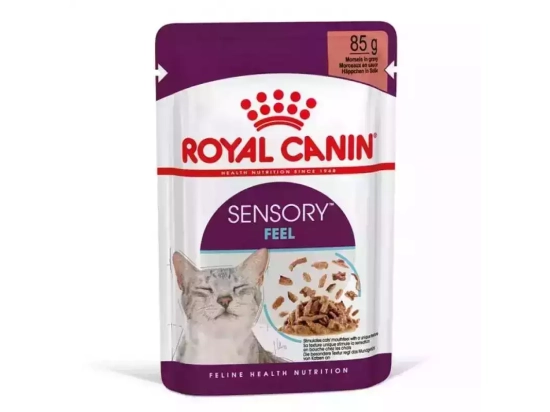 Фото - влажный корм (консервы) Royal Canin SENSORY FEEL GRAVY консервы для привередливых кошек