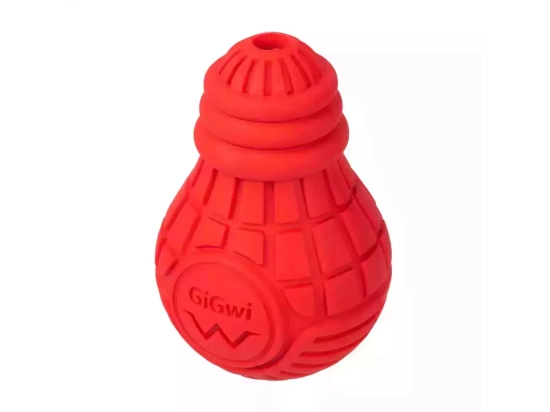 Фото - игрушки GiGwi (Гигви) Bulb Rubber ЛАМПОЧКА игрушка для собак, красный
