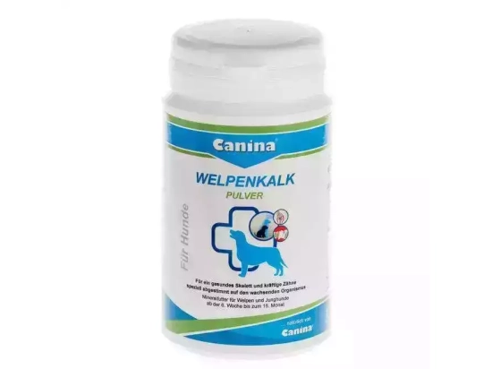 Фото - витамины и минералы Canina (Канина) Welpenkalk Pulver Вельпенкальк порошок для щенков 3:1 (Ca и P)