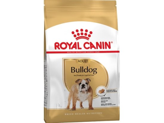 Фото - сухой корм Royal Canin BULLDOG ADULT (АНГЛИЙСКИЙ БУЛЬДОГ ЭДАЛТ) корм для собак от 12 месяцев