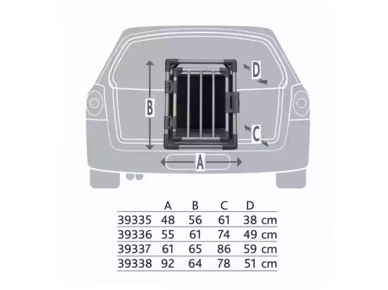 Фото - аксессуары в авто Trixie TRANSPORT BOX транспортировочный бокс (алюминий), графит (39335)