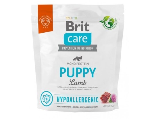 Фото - сухой корм Brit Care Dog Hypoallergenic Puppy Lamb гипоаллергенный сухой корм для щенков ЯГНЕНОК