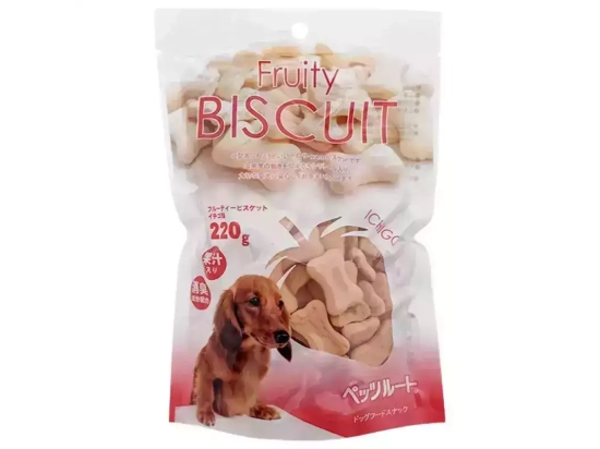 Фото - лакомства DoggyMan (ДоггиМен) Fruity Biscuits Strawberry фруктовое печенье, лакомство для собак КЛУБНИКА