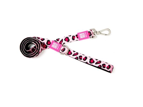 Фото - амуниция Max & Molly Urban Pets Short Leash поводок для собак Leopard Pink