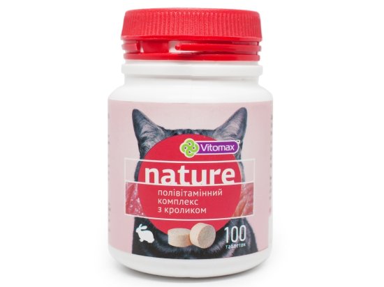 Фото - вітаміни та мінерали Vitomax Nature полівітамінний комплекс для кішок з кроликом