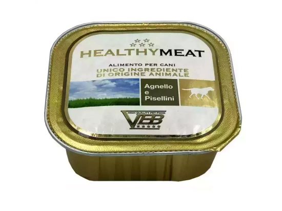 Фото - влажный корм (консервы) Healthy Meat LAMB & SMALL PEAS влажный корм для собак ЯГНЕНОК и ГОРОШЕК