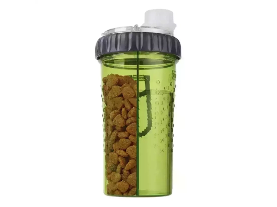 Фото - миски, поилки, фонтаны Dexas PET SNACK-DUO бутылка двойная для воды и корма, зеленый