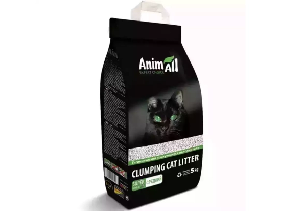 Фото - наполнители AnimAll Expert Choice НАТУРАЛ бентонитовый комкующийся наполнитель для кошачьего туалета, средняя фракция, без запаха