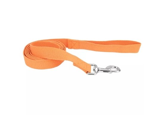 Фото - амуниция Coastal (Костал) New Earth Soy Dog Leash экоповодок для собак из сои, ОРАНЖЕВЫЙ