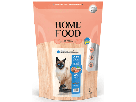 Фото - сухой корм Home Food (Хоум Фуд) Cat Adult Seafood Cocktail гипоаллергенный корм для кошек с чувствительным пищеварением МОРСКОЙ КОКТЕЙЛЬ