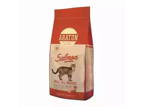 Фото - сухий корм Araton (Аратон) ADULT ALL BREEDS SALMON сухий корм для дорослих кішок ЛОСОСЬ