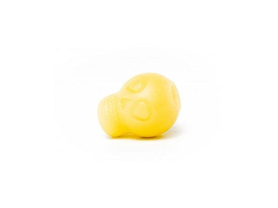 Фото - іграшки SodaPup (Сода Пап) Skull Treat Dispense іграшка для собак, що світиться ЧЕРЕП, жовтий