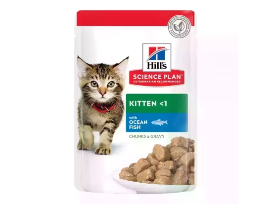 Фото - вологий корм (консерви) Hill's Science Plan Kitten Favorite Selection Chicken & Fish корм для кошенят КУРКА та РИБА (мультипак)