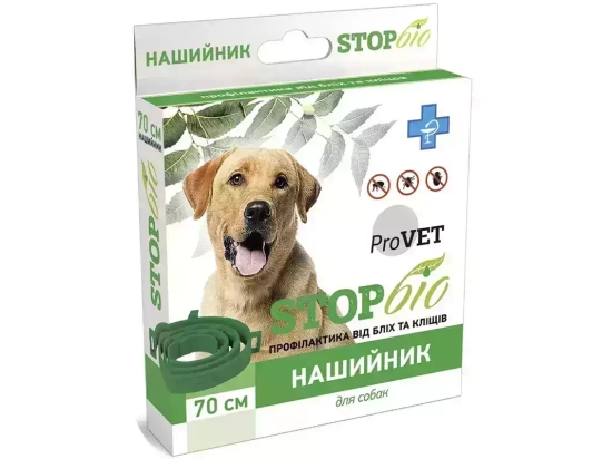 Фото - від бліх та кліщів ProVet StopBio (СтопБіо) нашийник від бліх та кліщів для собак великих порід