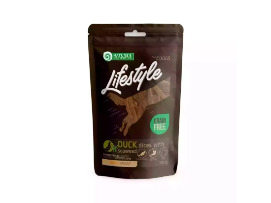 Фото - лакомства Natures Protection (Нейчез Протекшин) Lifestyle Snack For Dogs лакомство для собак УТКА, МОРСКАЯ КАПУСТА