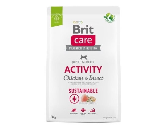 Фото - сухой корм Brit Care Dog Sustainable Activity Chicken & Insect сухой корм для собак с повышенной активностью КУРИЦА и НАСЕКОМЫЕ