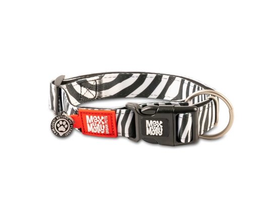 Фото - амуніція Max & Molly Urban Pets Smart ID Collar нашийник для собак Zebra
