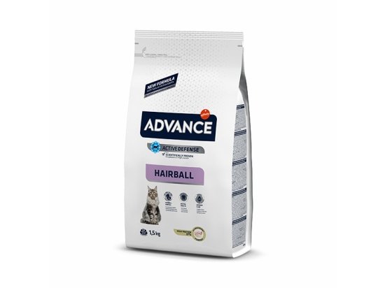 Фото - сухой корм Advance (Эдванс) Cat Hairball - корм для кошек для выведения шерсти из желудка (с индейкой и рисом)