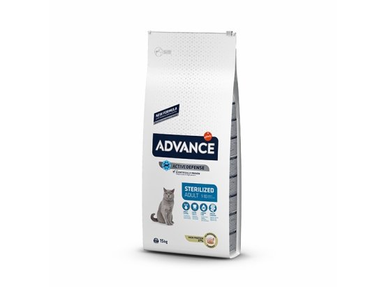 Фото - сухий корм Advance (Едванс) Cat Sterilized - корм для стерилізованих котів та кішок З ІНДИЧКОЮ