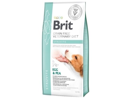 Фото - ветеринарные корма Brit Veterinary Diet Dog Grain Free Struvite Egg & Pea сухой беззерновой сухой корм для собак при мочекаменной болезни ЯЙЦА и ГОРОХ