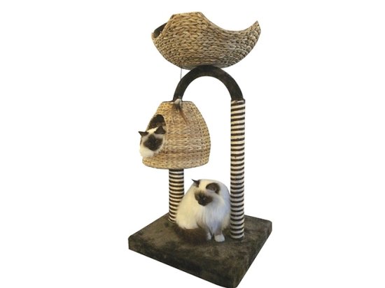 Фото - когтеточки, с домиками Croci AZALEA когтеточка-домик для кошек