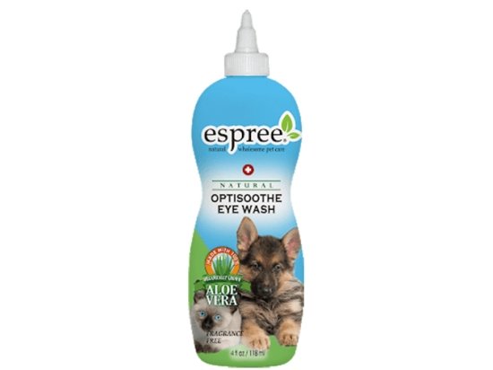 Фото - повседневная косметика ESPREE (Эспри) ALOE OPTISOOTHE EYE WASH & CLEAR RINSE Натуральное моющее средство для глаз (для собак и кошек)