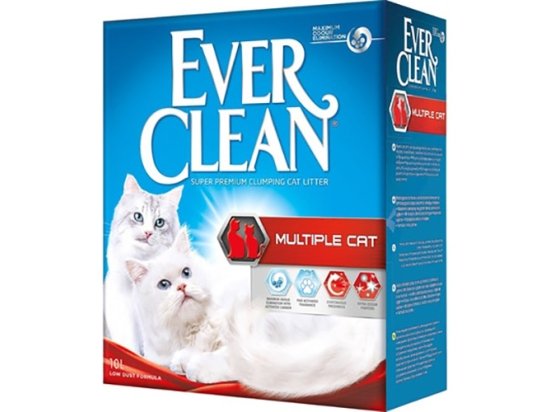 Фото - наповнювачі Ever Clean MULTIPLE CAT наповнювач, що комкується, для котячого туалету