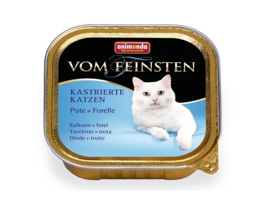 Фото - вологий корм (консерви) Animonda (Анімонда) Vom Feinsten Kastrierte Katzen Pute+forelle - консерви для кастрованих кішок ІНДИЧКА та ФОРЕЛЬ