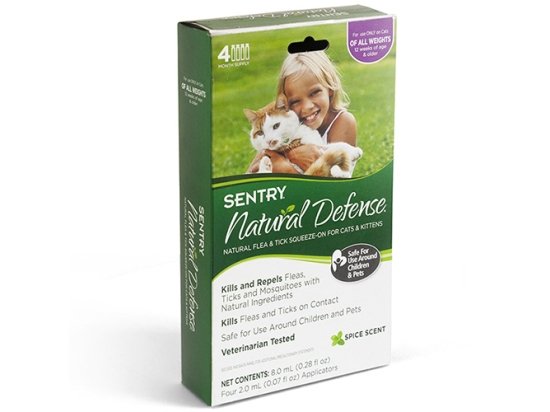 Фото - от блох и клещей Sentry NATURAL DEFENSE (НАТУРАЛЬНАЯ ЗАЩИТА) капли от блох и клещей для кошек и котят