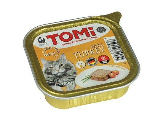 Фото - вологий корм (консерви) TOMi Turkey консерви для кішок - паштет, ІНДИЧКА