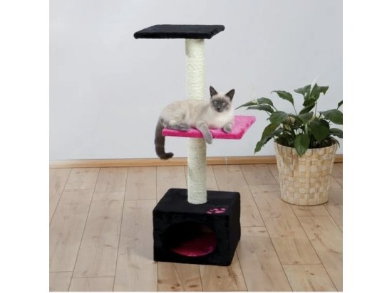 Фото - когтеточки, с домиками Trixie Badalona Когтеточка домик для кошек  цвет фуксия/черный