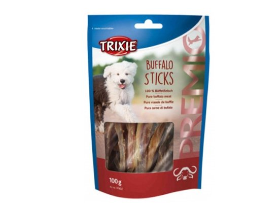 Фото - лакомства Trixie Buffalo Sticks - Лакомство для собак, палочки из буйвола