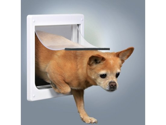 Фото - двери врезные Trixie FreeDog врезная дверца для кошек и собак, белая