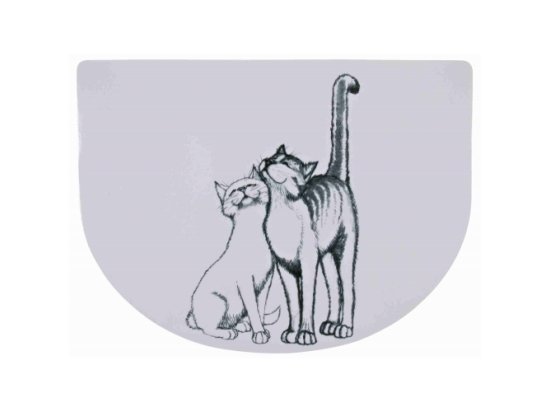 Фото - миски, напувалки, фонтани Trixie PUSSY CATS - килимок під миски для котів (24540)
