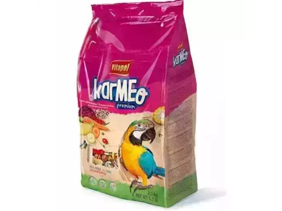 Фото - корм для птиц Vitapol KARMEO корм для крупных попугаев, 2,5 кг