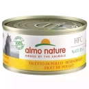 Фото - вологий корм (консерви) Almo Nature HFC NATURAL CHICKEN FILLET консерви для кішок КУРЯЧЕ ФІЛЕ