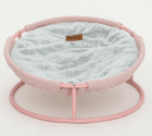 Фото - спальные места, лежаки, домики Misoko&Co (Мисоко и Ко) Pet Bed Round Plush складной круглый лежак для животных, плюш, РОЗОВЫЙ