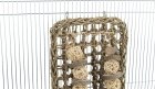 Фото - іграшки Trixie MAT WITH TOYS килимок з іграшками для гризунів та птахів, водорості/дерево/ротанг (61812)