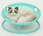 Фото - спальные места, лежаки, домики Misoko&Co (Мисоко и Ко) Pet Bed Round складной круглый лежак для животных, МЯТНЫЙ