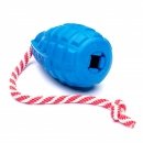 Фото - игрушки SodaPup (Сода Пап) Grenade Reward Toy игрушка для собак ГРАНАТА НА ВЕРЕВКЕ, синий