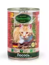 Фото - влажный корм (консервы) Baskerville (Баскервиль) ЛОСОСЬ - консервы для кошек