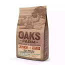 Фото - сухий корм Oak's Farm Salmon with Krill Junior All Breed беззерновий корм для молодих собак всіх порід до року ЛОСОСЬ і КРИЛЬ