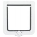 Фото - двери врезные Trixie 4-WAY FLAP DOOR XXL врезная дверца для кошек с тоннелем, 4 позиции (4424) белый