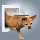 Фото - двери врезные Trixie FreeDog врезная дверца для кошек и собак, белая