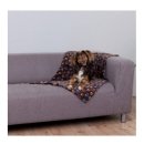Фото - лежаки, матрасы, коврики и домики Trixie LASLO мягкое флисовое покрывало для собак ТЕМНО - КОРИЧНЕВОЕ